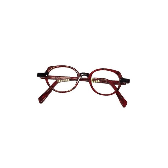 Traction Ovide Ecaberl Red Marble Frames Glasses France Round Art Frames Only - Picture 1 of 9